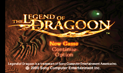 The Legend of Dragoon Title Screen